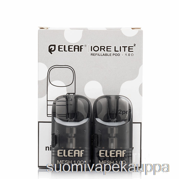 Vape Suomi Eleaf Iore Lite 2 Vaihtokoteloa 2ml Täytettävät Pussit